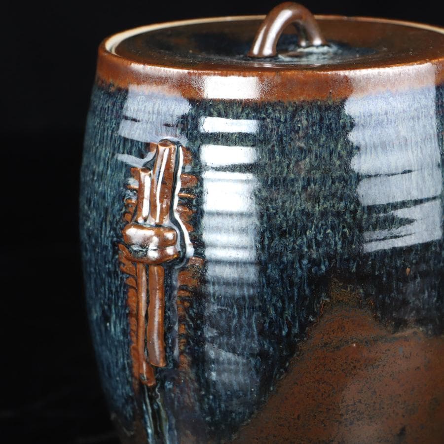 Y2842-4 茶道具 宮川香雲 水指 木箱付き　#5