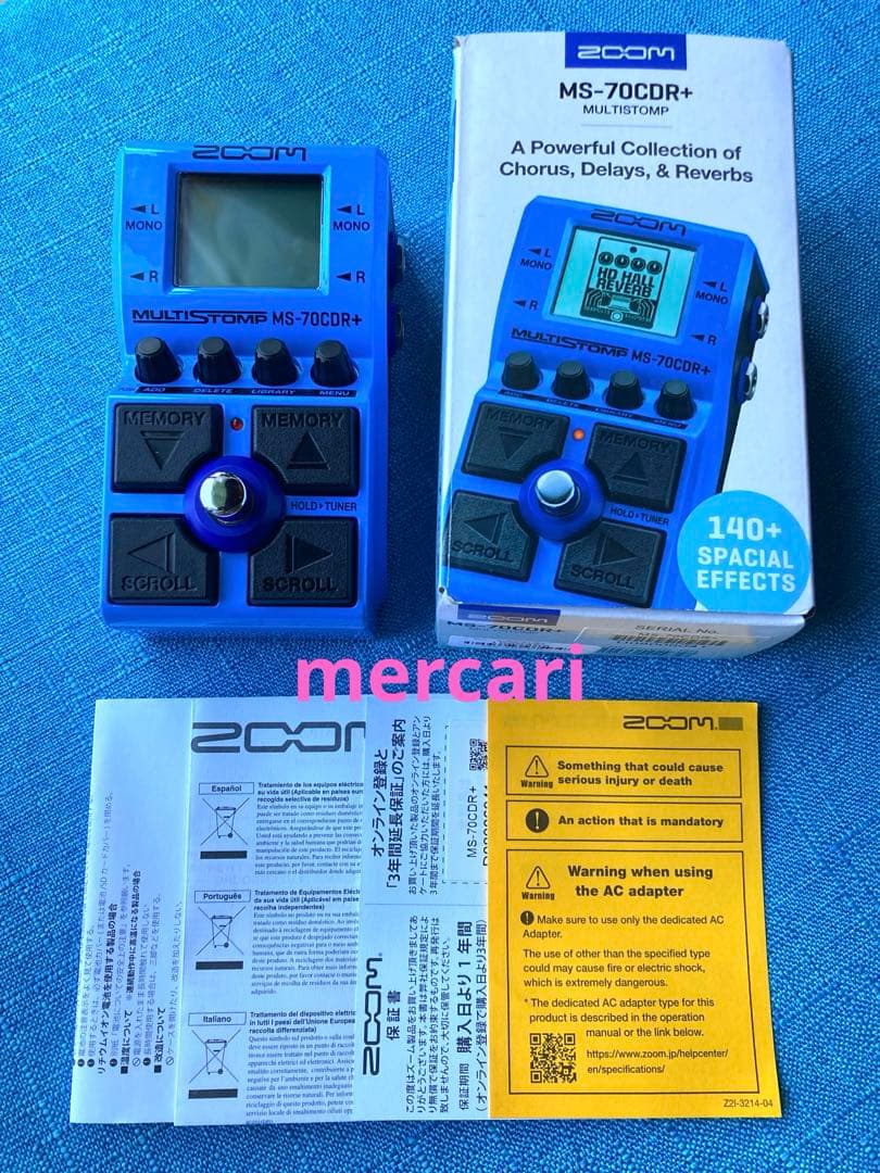 ZOOM MS-70CDR+ MultiStomp空間系マルチエフェクター 美品