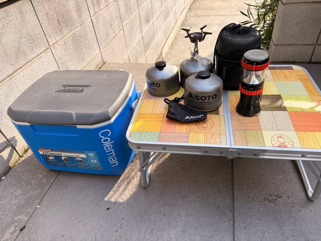 アウトドア遊びセット。中古。