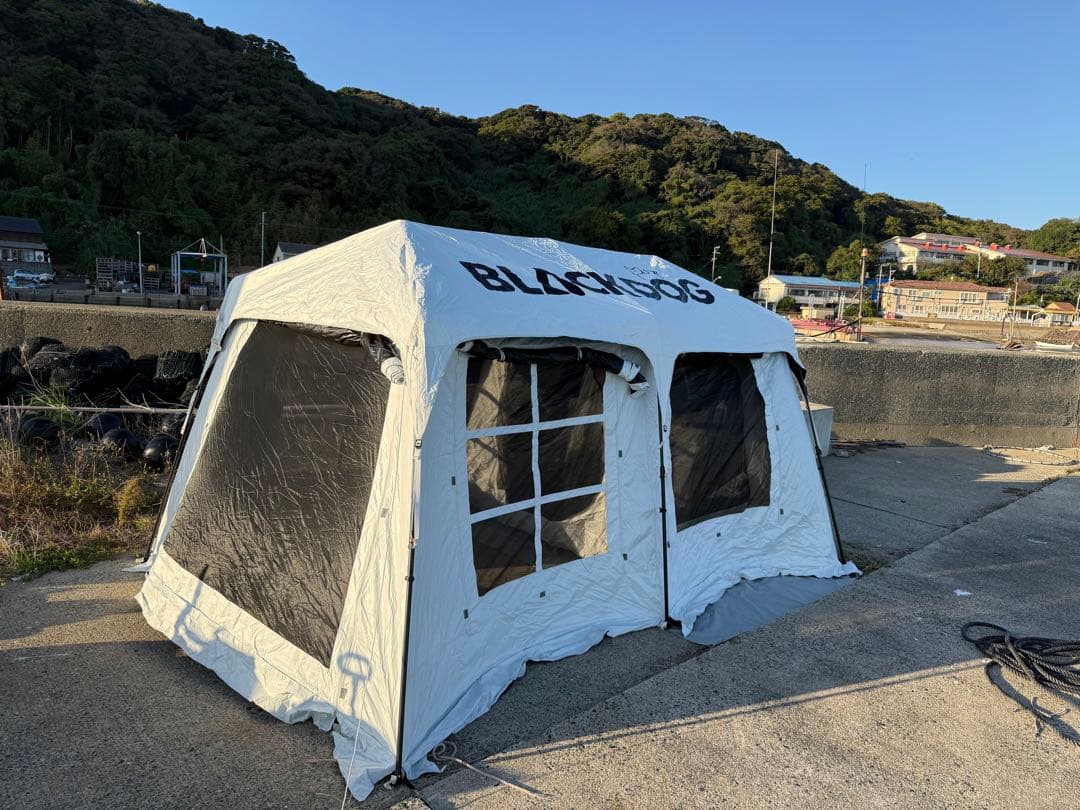 BLACK DOG大型折りたたみキャンプテント定価127600円 5分で組み立て