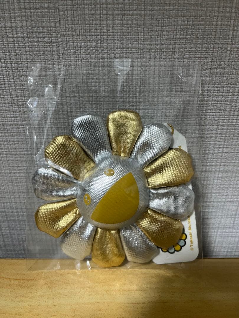 村上隆 カイカイキキ KaikaiKiki ぬいぐるみ フラワー 金&銀ツートン