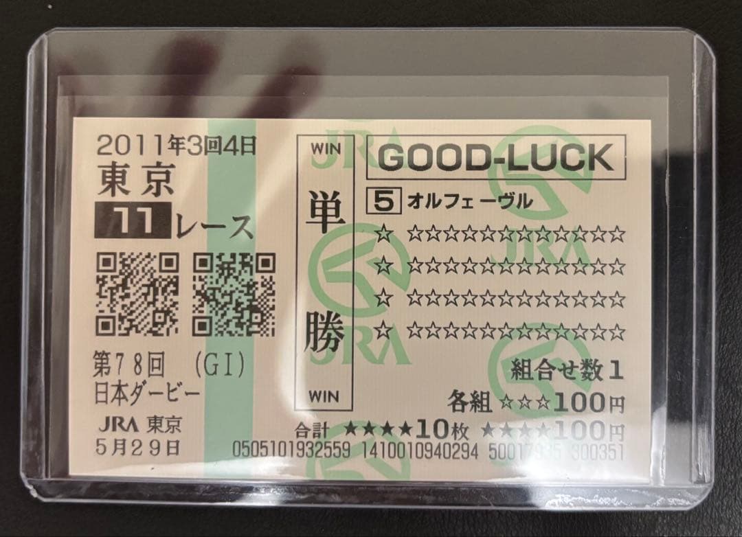 【オルフェーヴル】日本ダービー全18頭出走馬(現地的中馬券)クイックピック