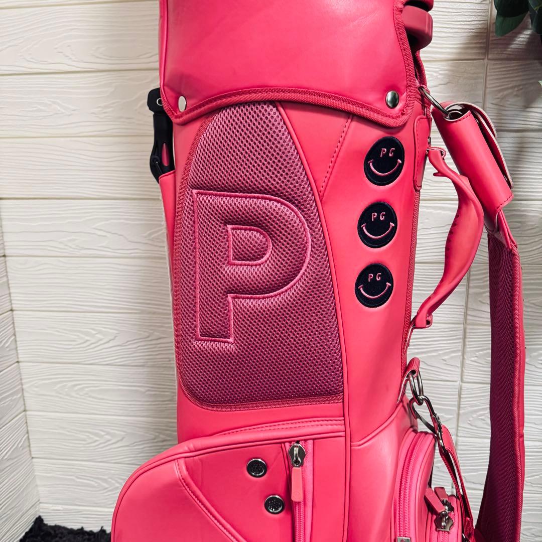 PEARLY GATES ゴルフキャディバッグ 89 ピンク ニコちゃん