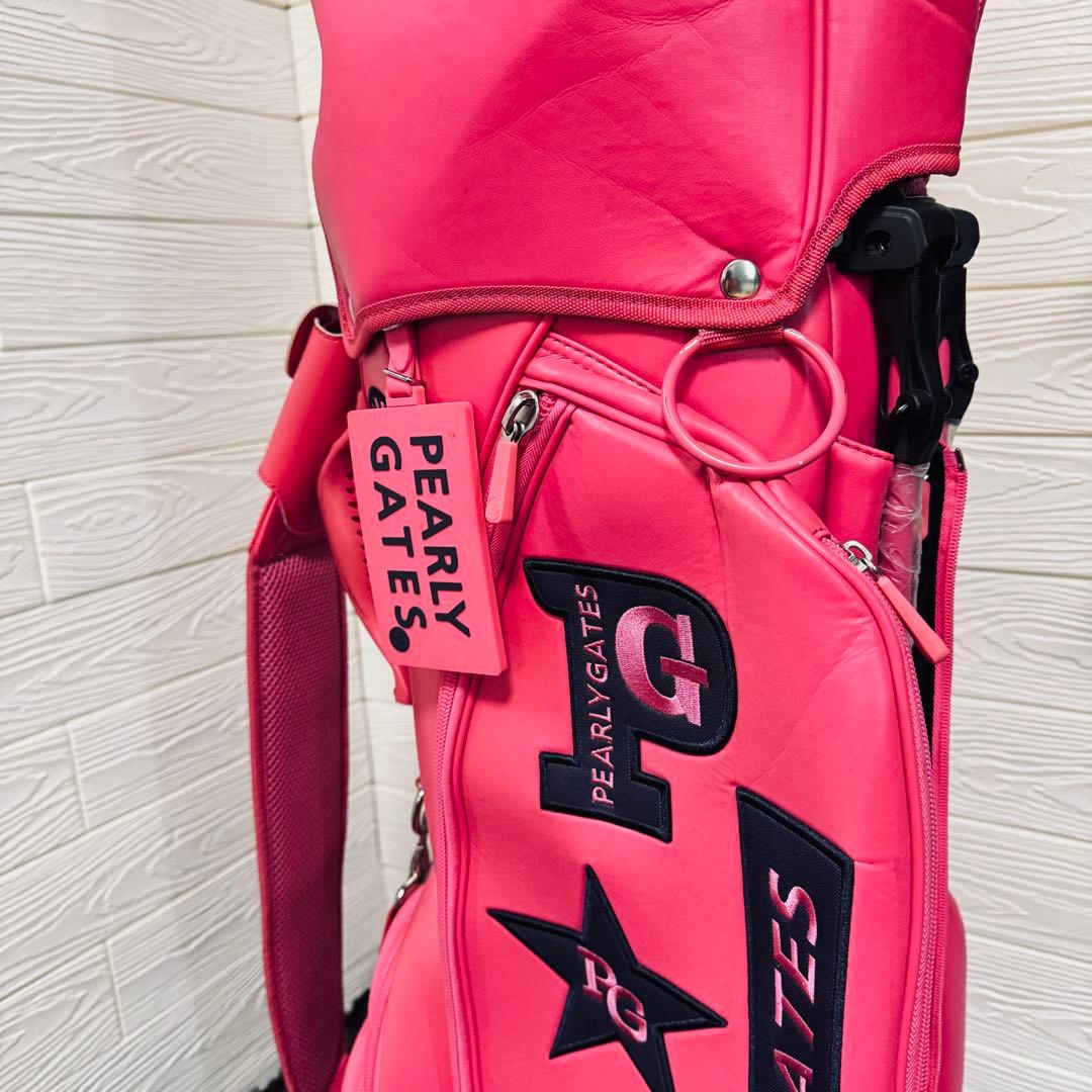 PEARLY GATES ゴルフキャディバッグ 89 ピンク ニコちゃん