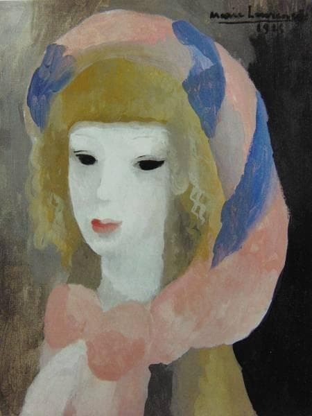 マリー・ローランサン、女の顔、希少画集より、 新品額付