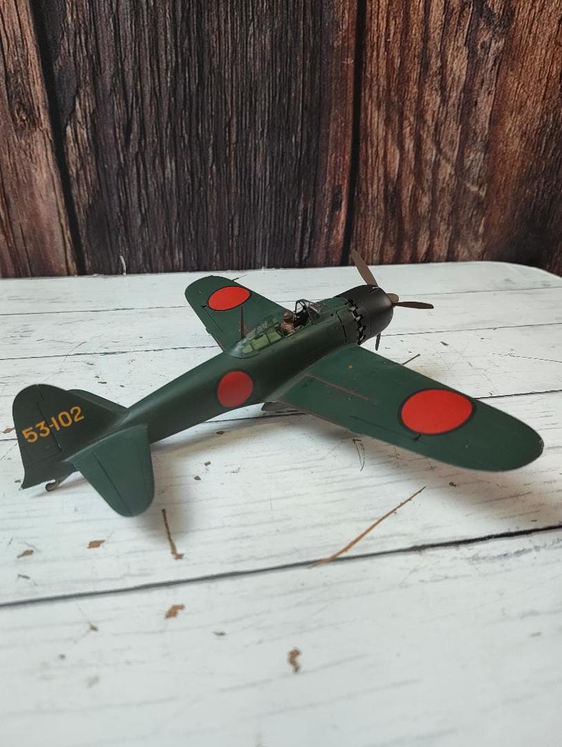 タミヤ 1/48 三菱 零式艦上戦闘機五二型 53-102号機 完成品