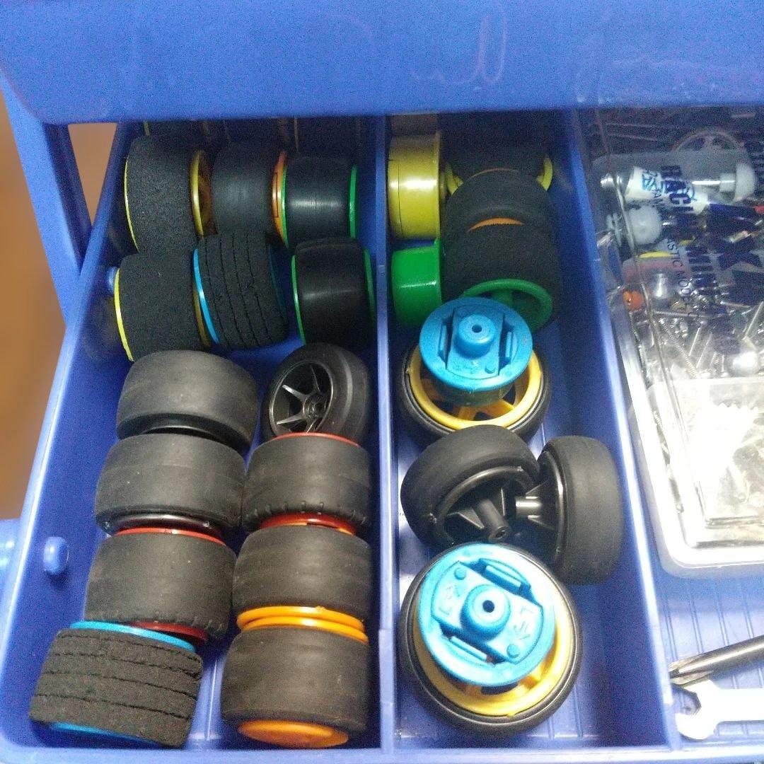 ミニ四駆パーツセット 収納ボックス付き