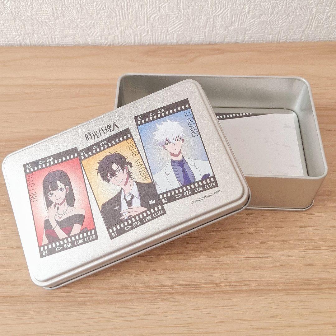 時光代理人 マルイコラボ メモ入り 缶ケース トキ ヒカル リン