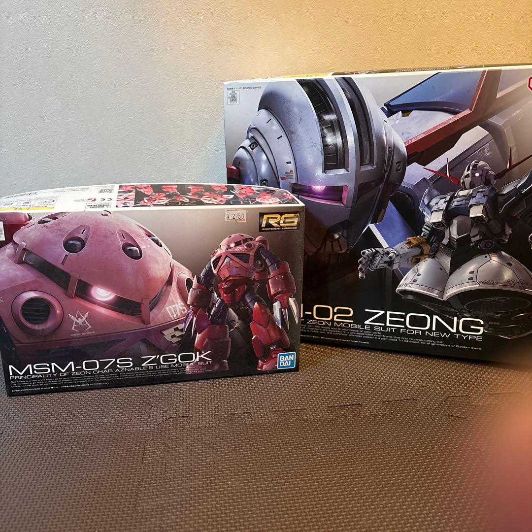 RGジオング　RGシャア専用ズゴック　セット