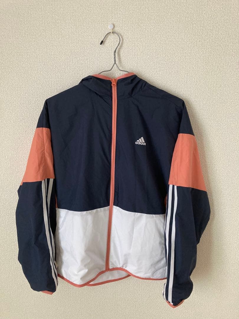 adidas ウィンドブレーカー上下セット〈ピンク×グレー〉