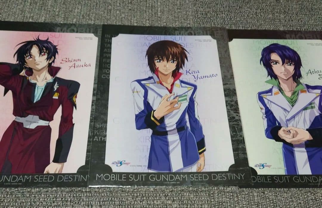 新品 機動戦士ガンダムSEED DESTINY キャラクターポスター3枚セット