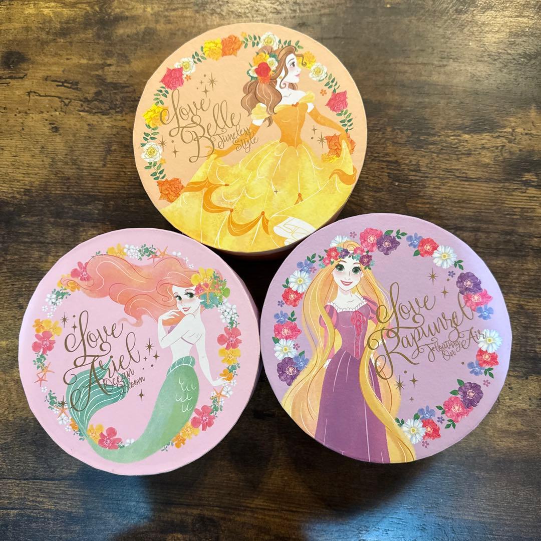 ディズニーティーカップセット（3個）　ベル　ラプンツェル　アリエル