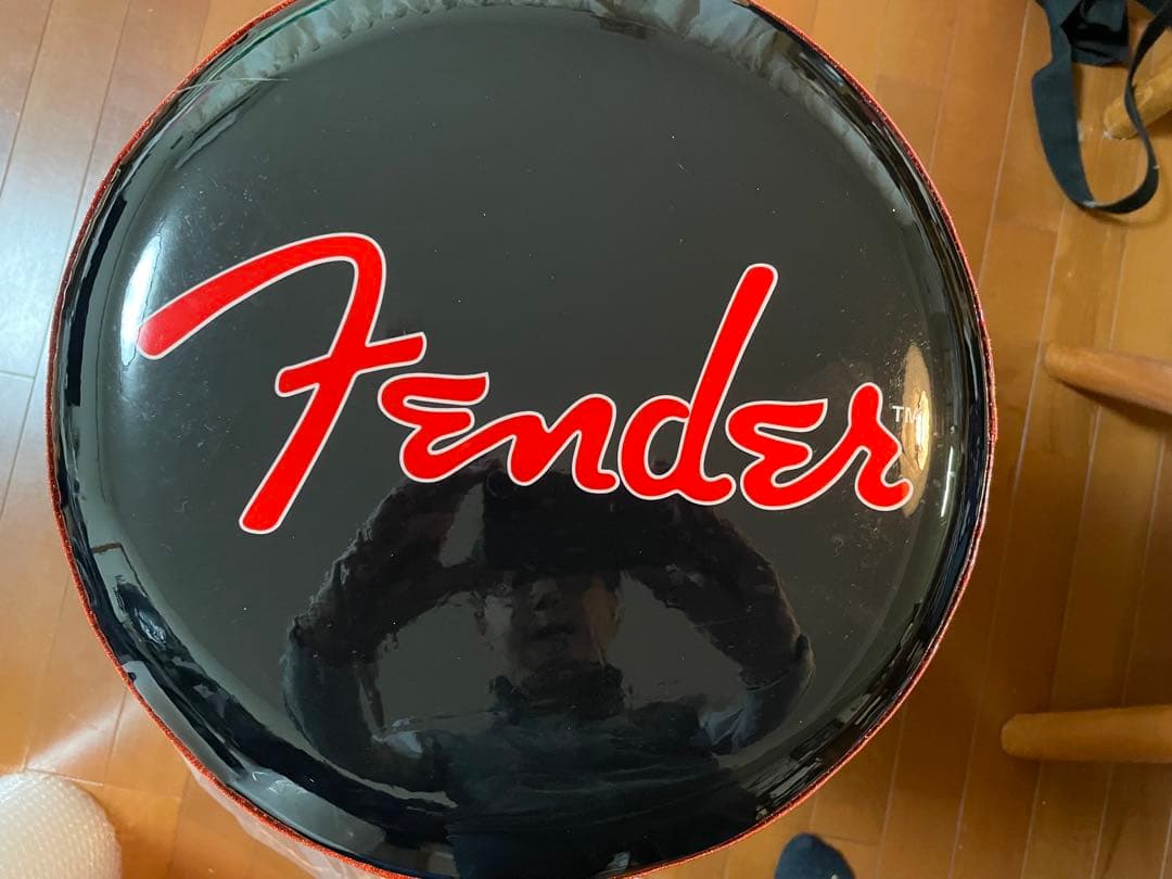FENDER RED SPARKLE LOGO BAR STOOL 美品
