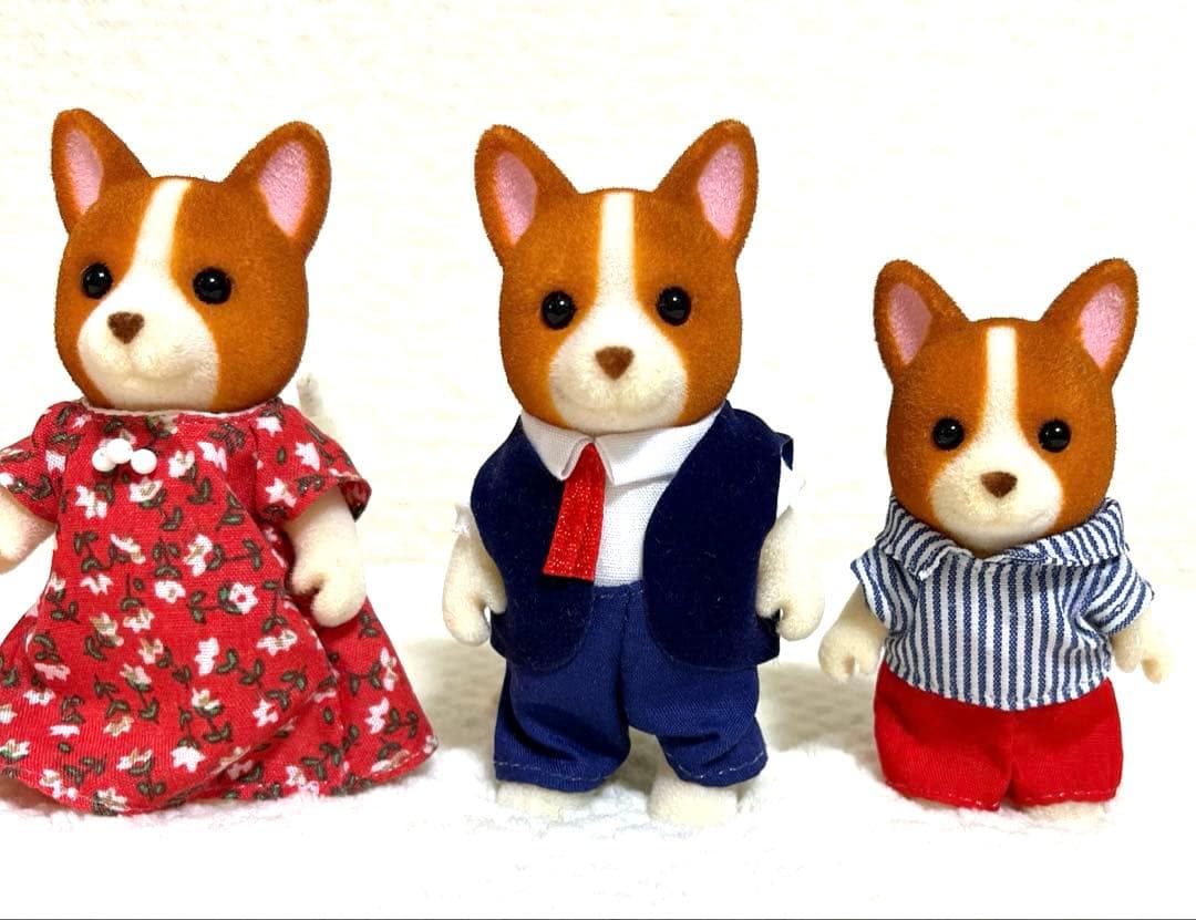 シルバニアファミリー⭐️コーギー　オープンハンド　海外版　Flair