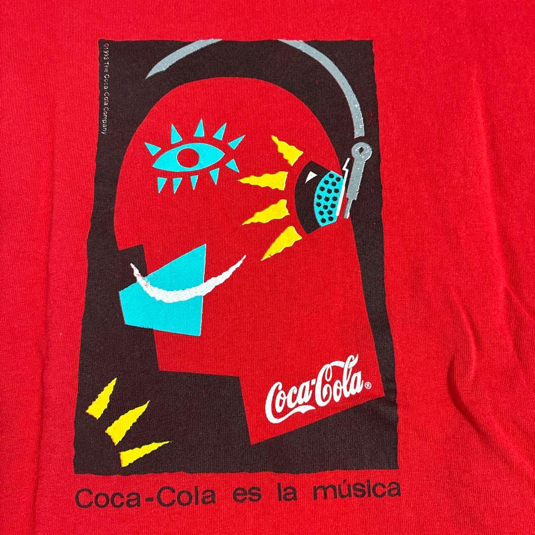 ビンテージ希少ユーロ製90s Coca-Cola Tシャツ