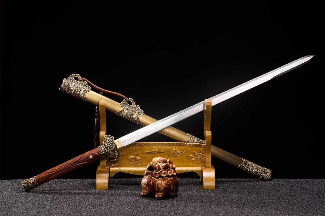 牡丹諸刃唐剣-古兵器 武具　刀装具　日本刀　模造刀 居合刀