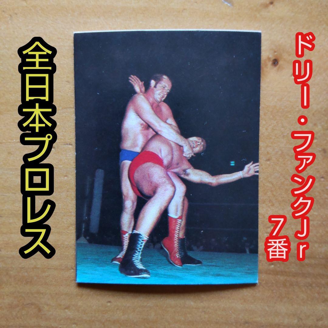 全日本プロレス∕ミニカード∕No.7∕ドリー・ファンクJr∕昭和レトロ∕希少