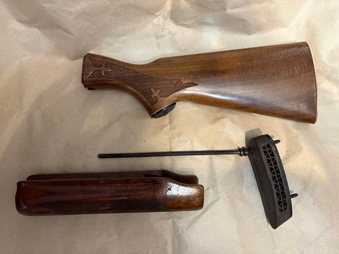 実物M870木製ストック・フォアエンド