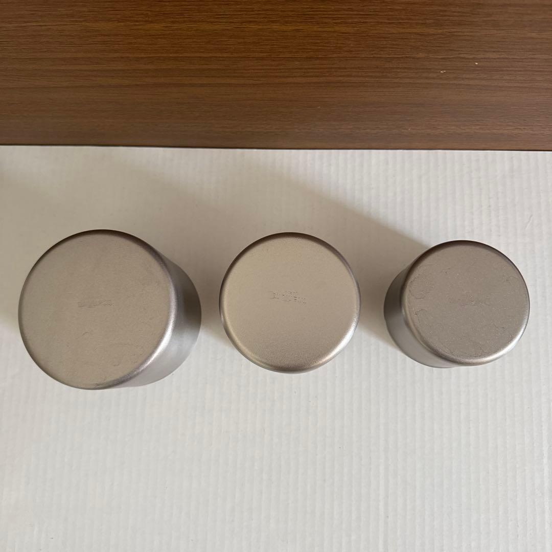 スノーピーク スタッキングマグ雪峰M200, 300, 400 3個セット