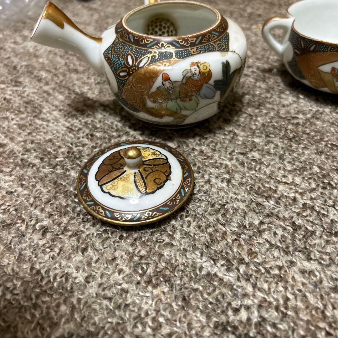 ⑥古九谷焼　茶器セット