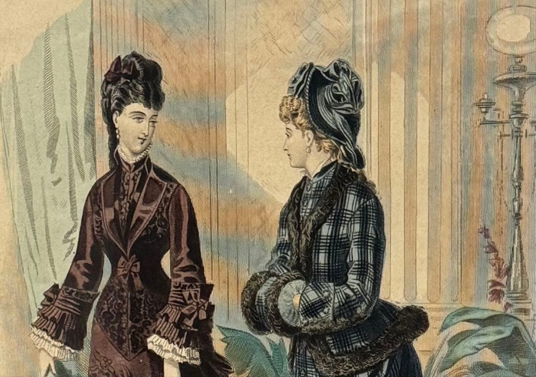 REVUE DE LA MODE 印刷物 1875 年 【商品番号③】