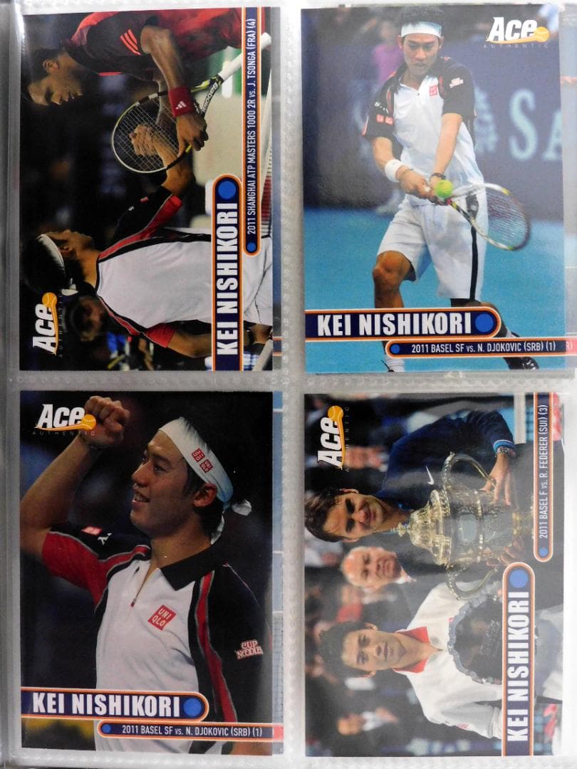 ACE 錦織圭 トレカ 31枚＋ 錦織圭/ジョコビッチ デュアルジャージ カード