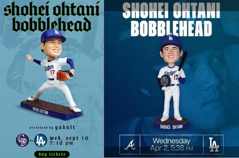 【セット】9/10 スタジアム限定 大谷翔平50/50達成記念 ボブルヘッド