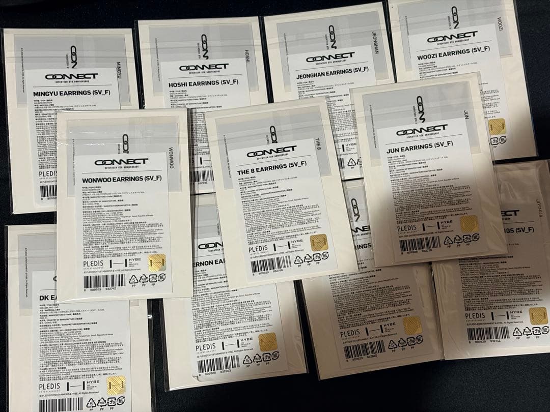 SEVENTEEN 8周年 11種類のイヤリングセット