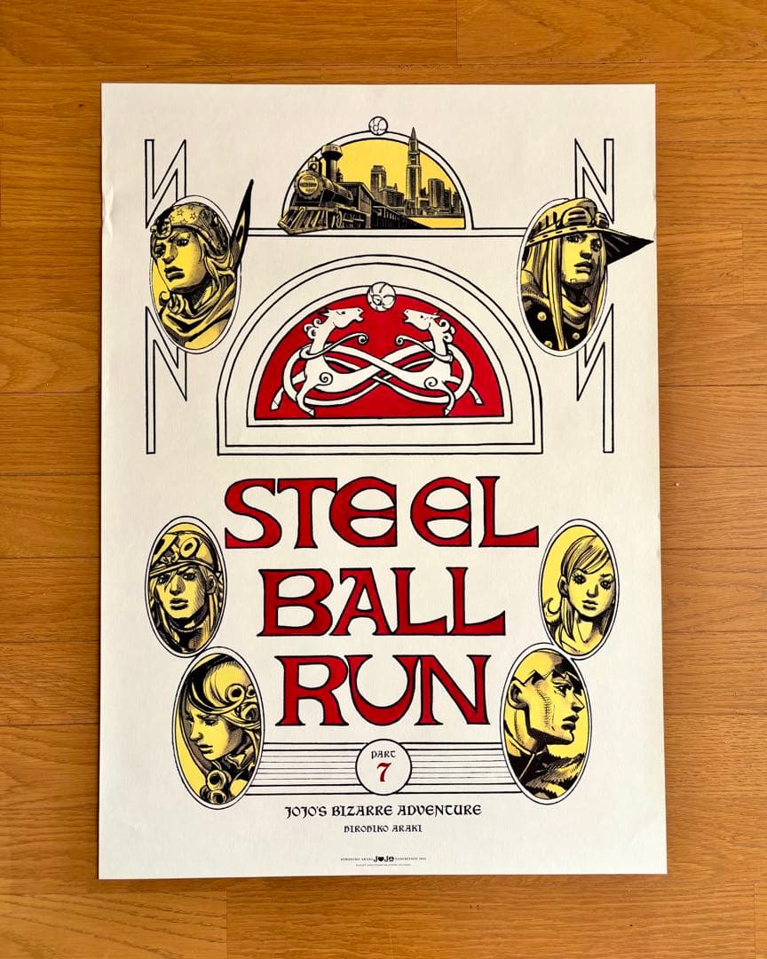 ジョジョ展2012限定　第7部　スティール・ボール・ラン　ポスター