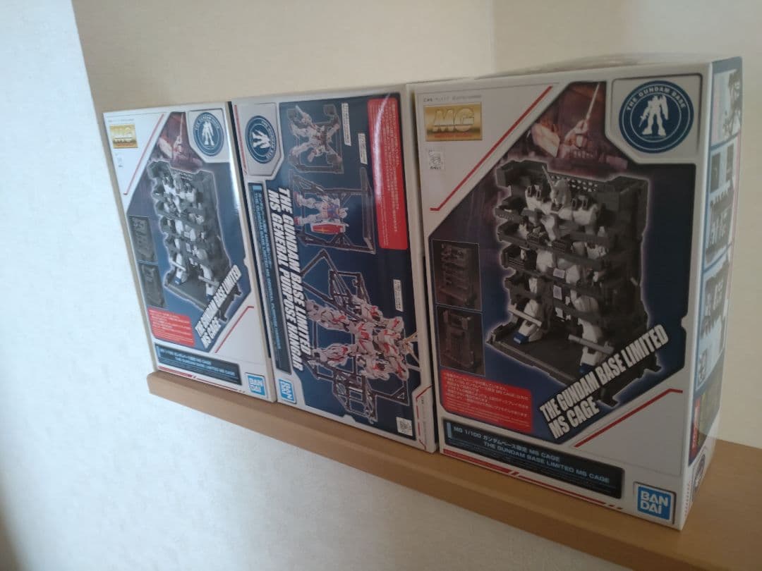 mg１/１００ガンダムベース限定MS CAGE3個セットの出品