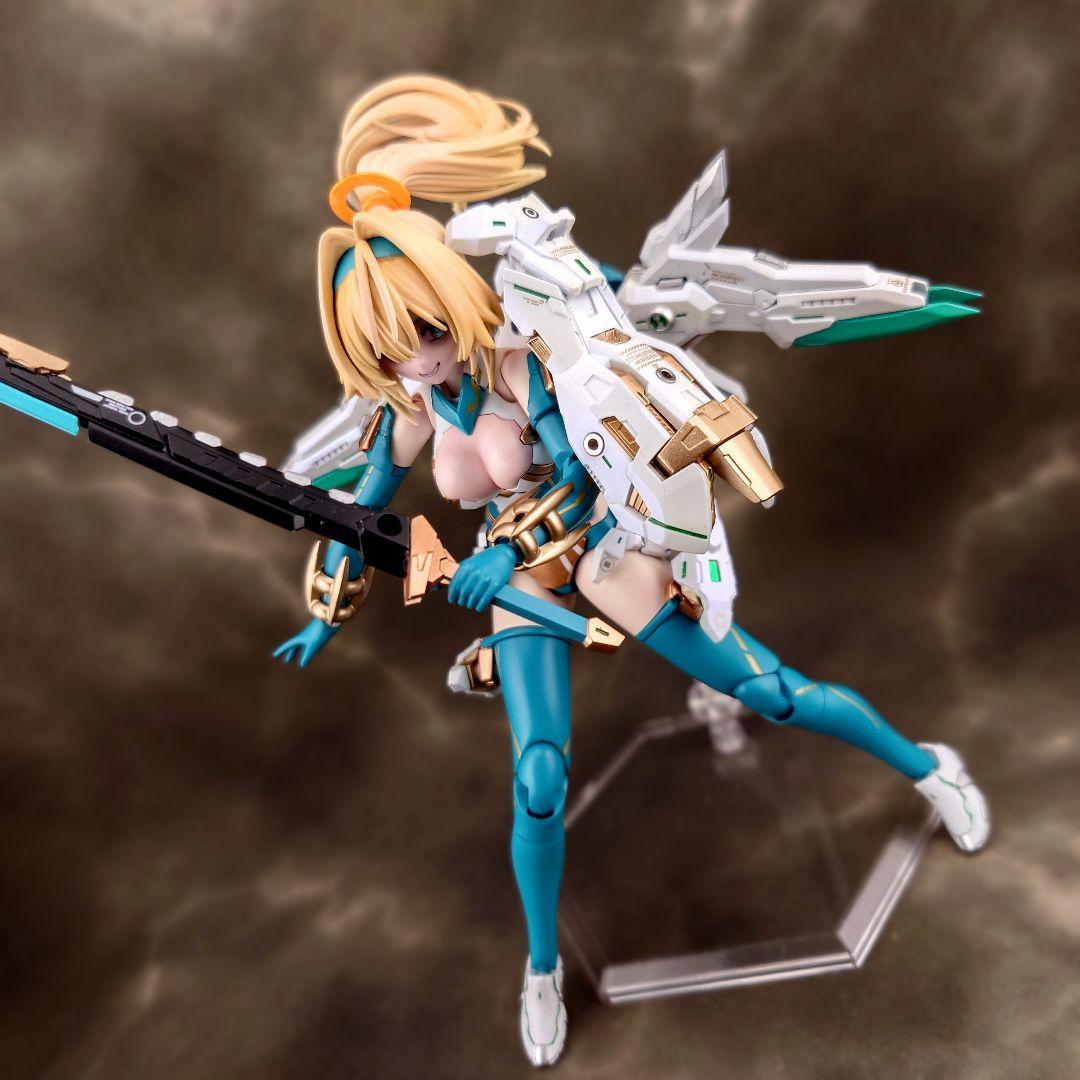 メガミデバイス　弓兵　花浅葱　全塗装完成品