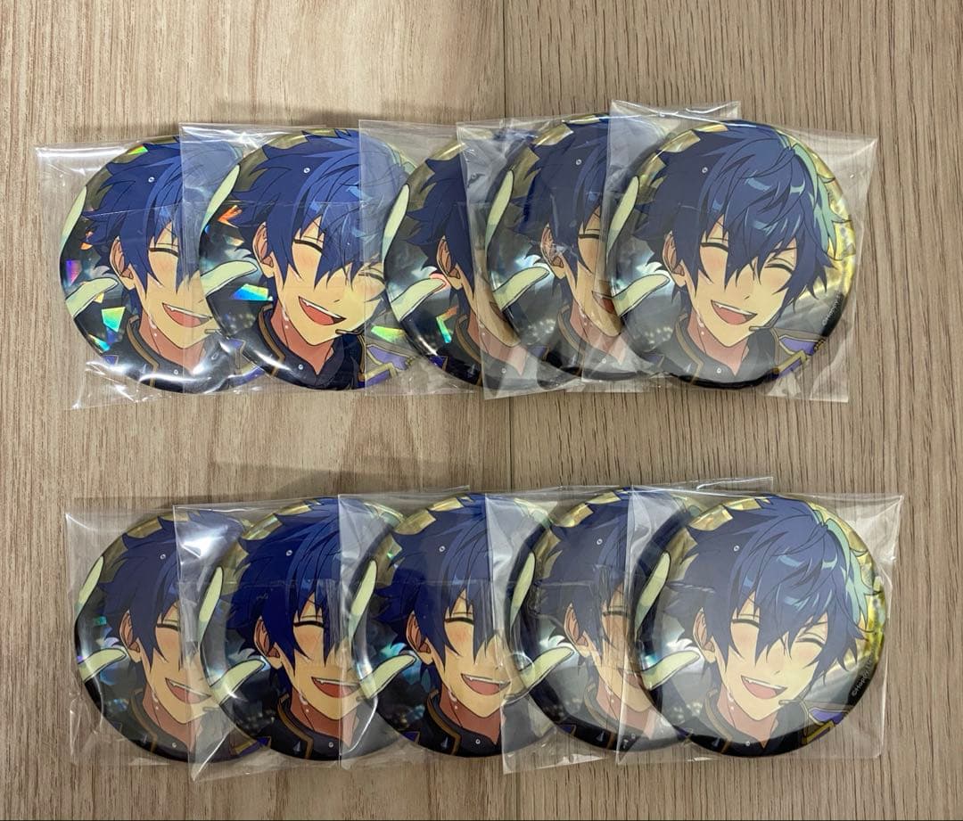 漣ジュン あんスタ×プロセカ　コラボ　コネクトライブ　ホログラム缶バッジ　開花前