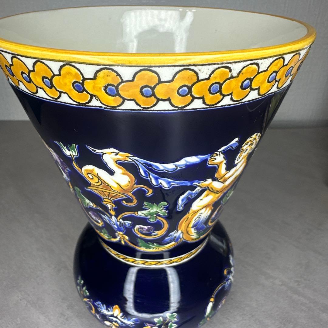 希少レア1960年代GIEN FRANCE ジアン フランス 花瓶