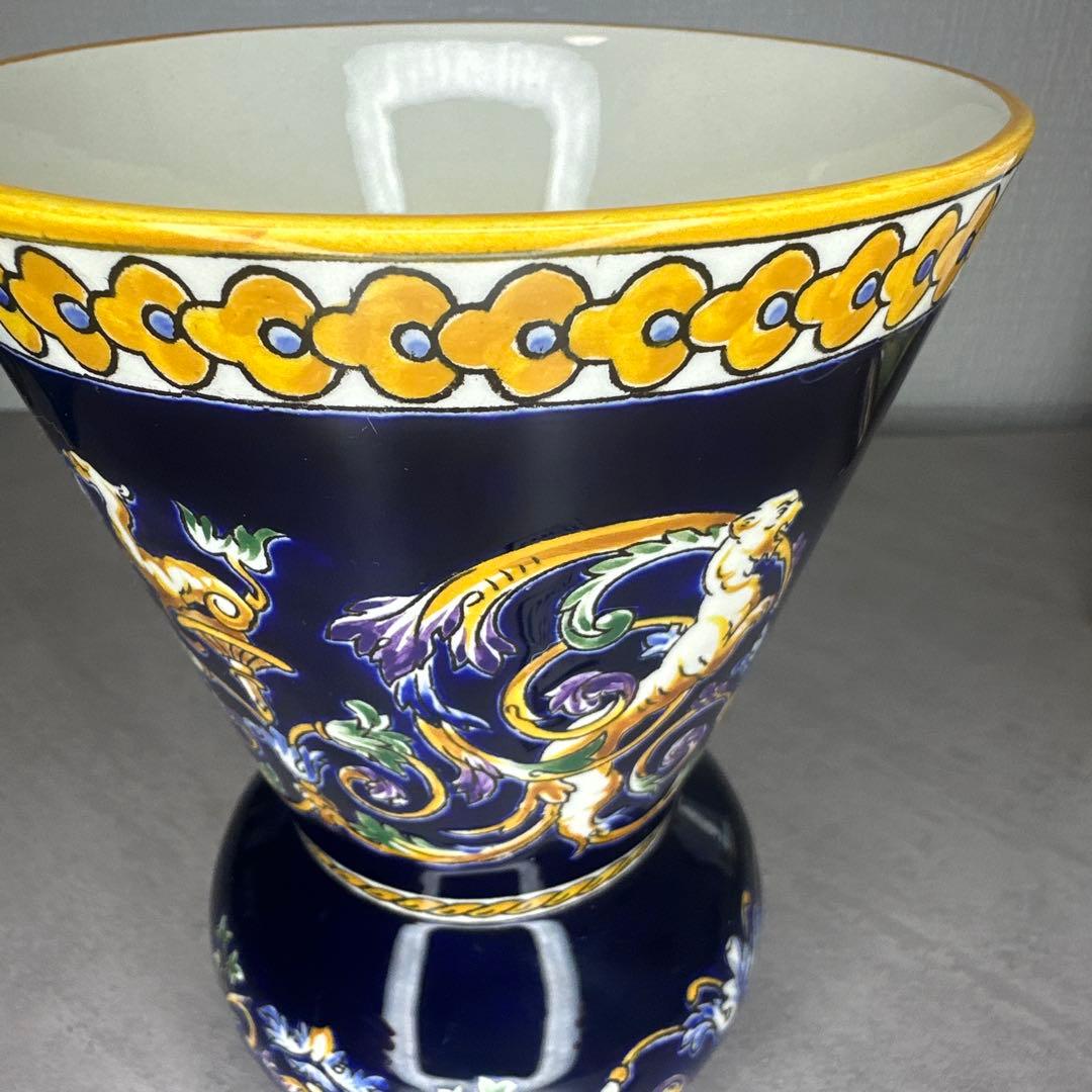 希少レア1960年代GIEN FRANCE ジアン フランス 花瓶