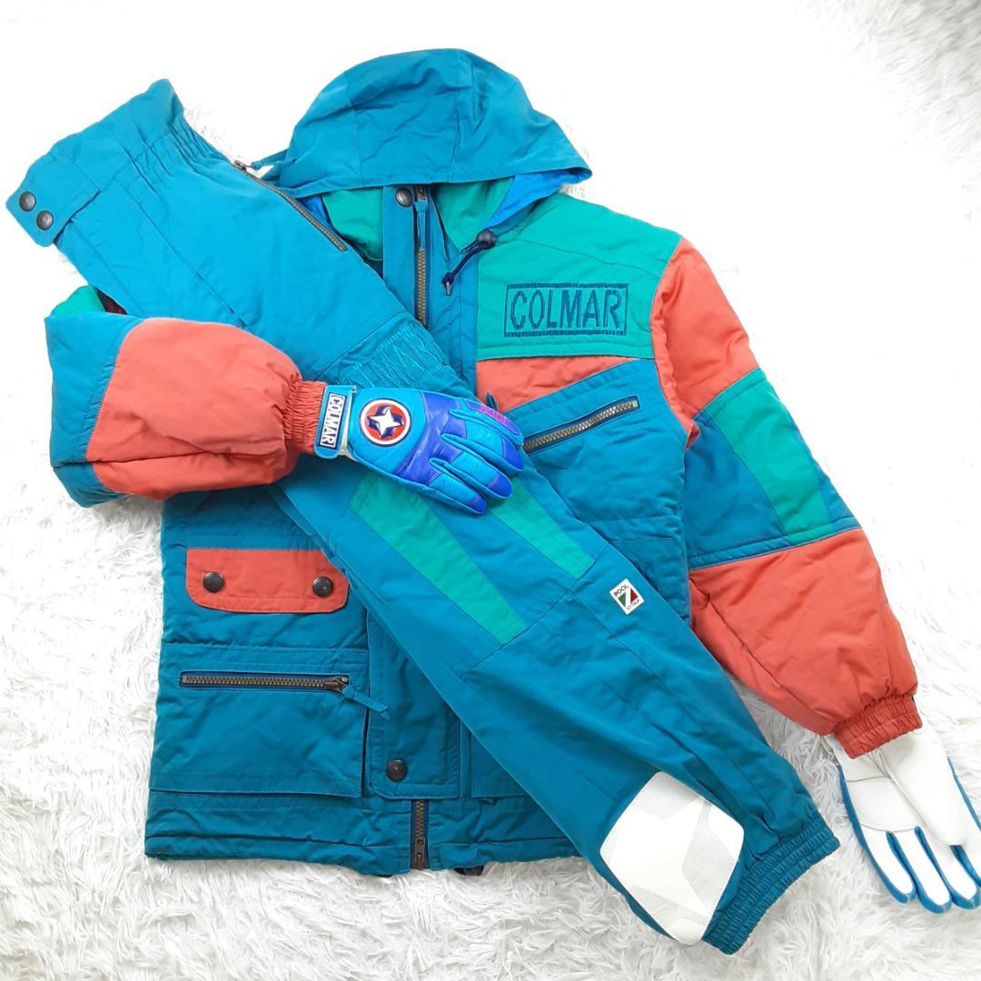 美品◎Mizuno ミズノ スキーウェア ターコイズブルー 青緑色 3点セット