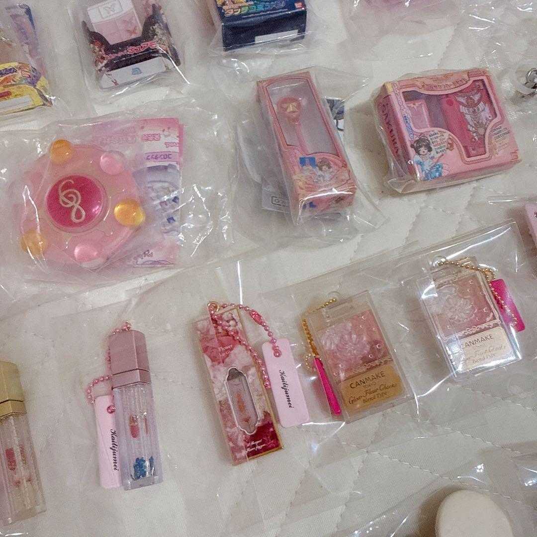 【68点セット】コスメ・平成女児・ピンク系統・レア キーホルダー まとめ売り