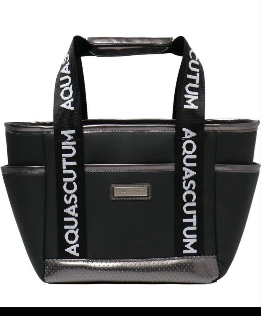 AQUASCUTUM トートバッグ 黒　保冷バック