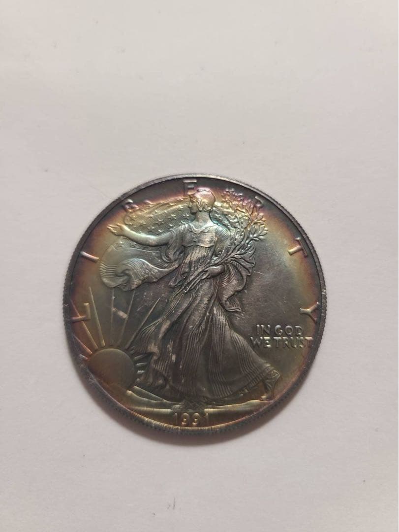 1991レインボートーンシルバーアメリカンイーグル