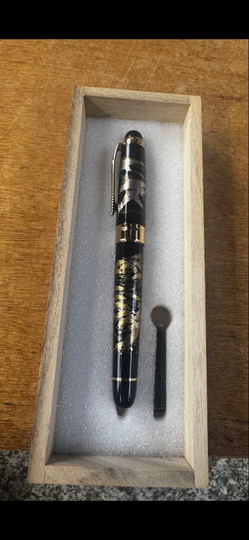 蒔絵万年筆 花鳥風月 田島作 新品未使用 木箱付き 工芸品 コレクター 日本製