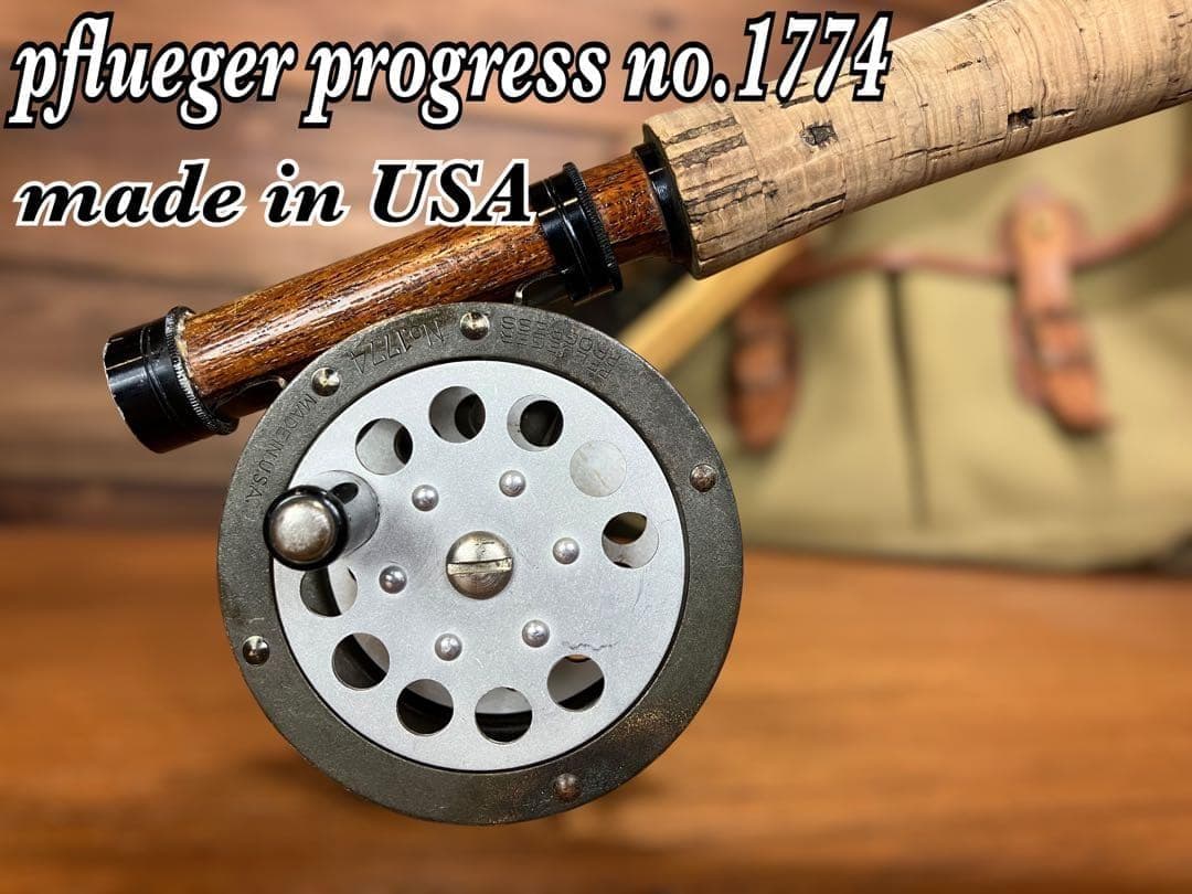 USA製　ヴィンテージ フライリール　真鍮×アルミ　fly reel