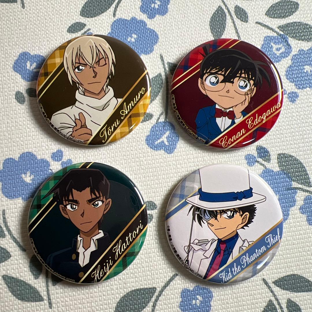 名探偵コナン ヴィレッジヴァンガード バレンタイン 缶バッジ 4点セット