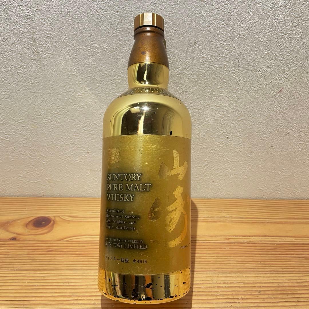 超レア 【中身なし】山崎 金ボトル ウイスキー事業開始60周年記念ボトル 特級