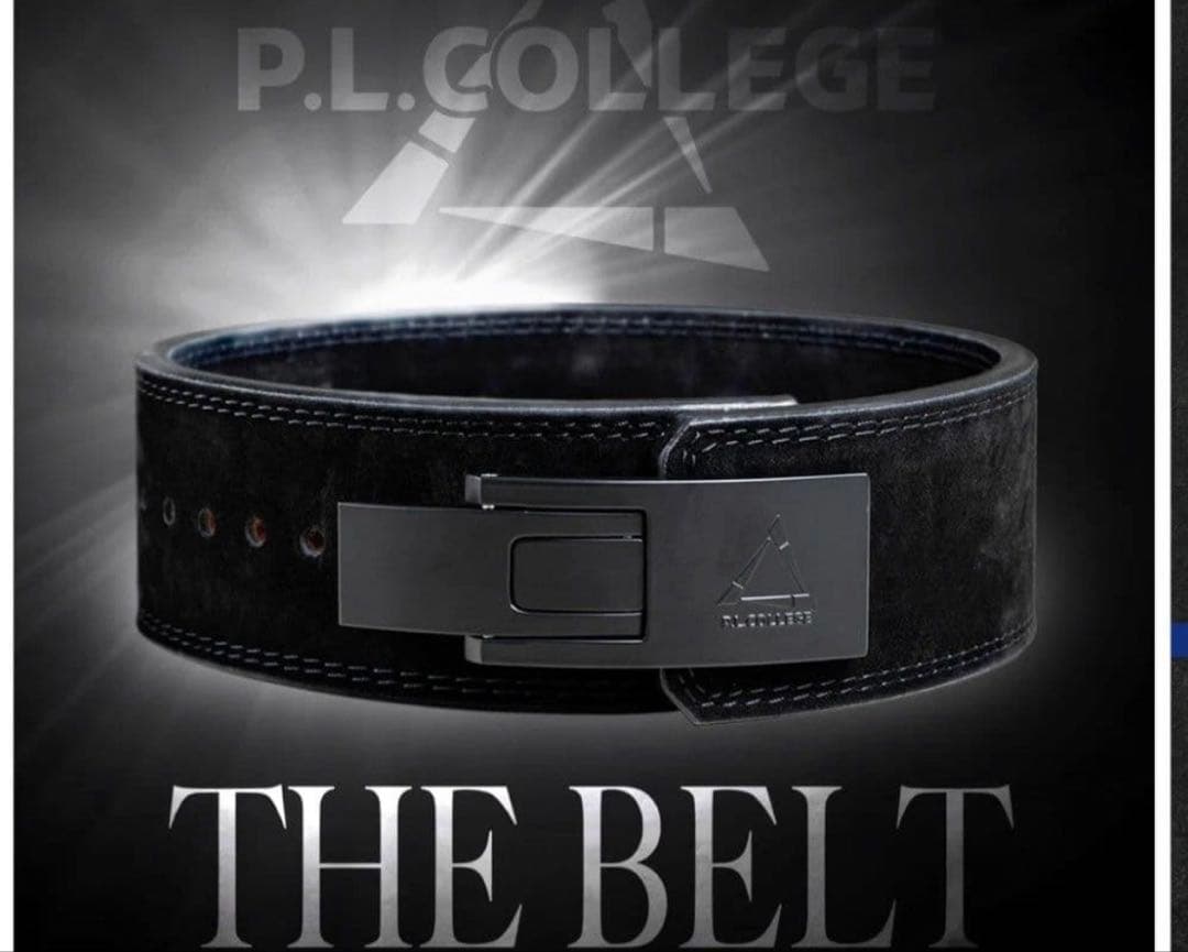 P.L.COLLEGE THE BELT パワーリフティングベルト ブラックM