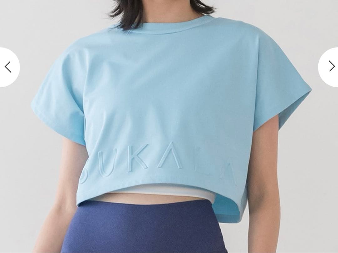 ラバ　SUKALA ブラトップ付きエンボスティシャツ