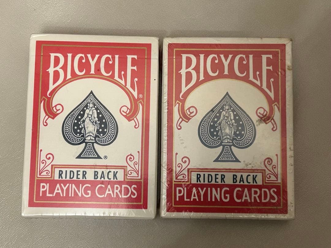 【未開封・希少オハイオ製】トランプBicycle 赤 2種セット