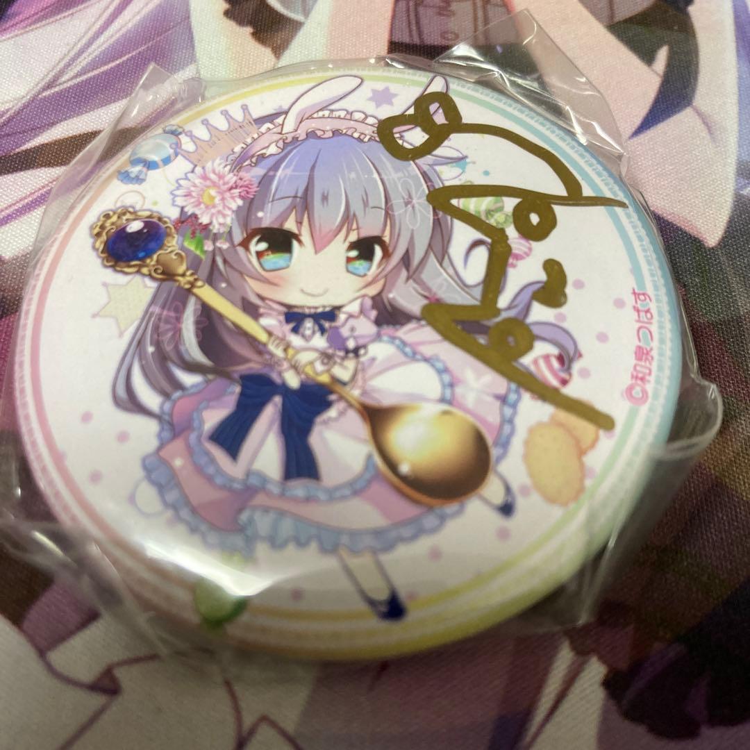 和泉つばす　缶バッジ　大当たり　直筆ワンポイントイラスト　サイン　翡翠亭　超希少