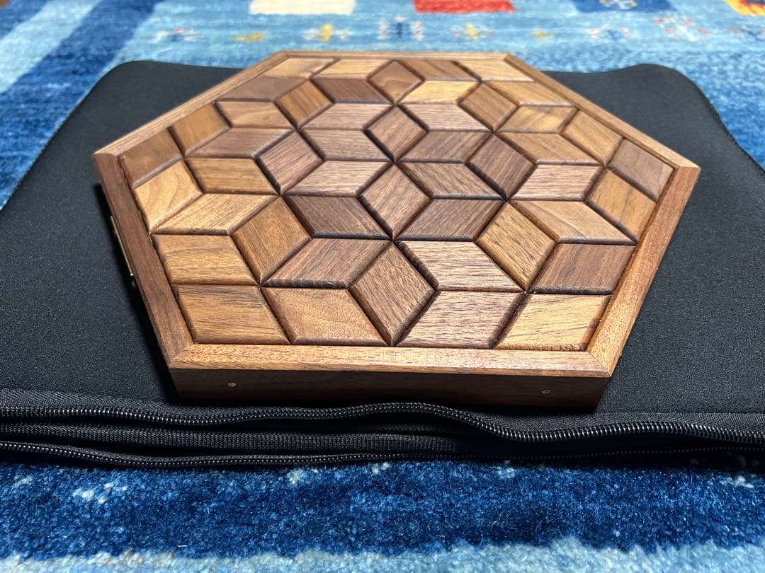 三脚用　サイドテーブル（ウォールナット）　ケース付き