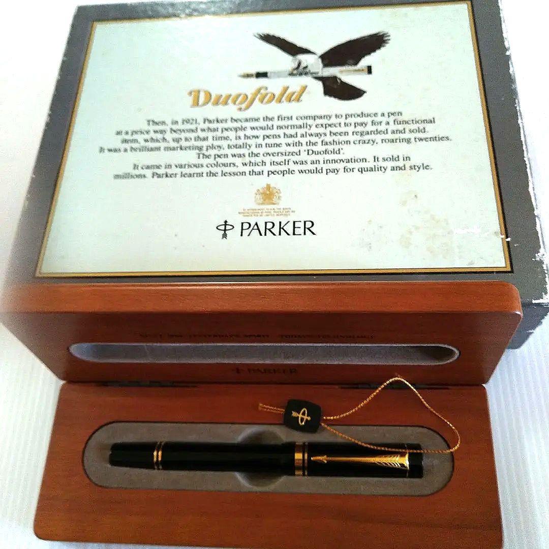 【ほぼ未使用品】PARKER DUOFOLD 万年筆　18K　1990年代