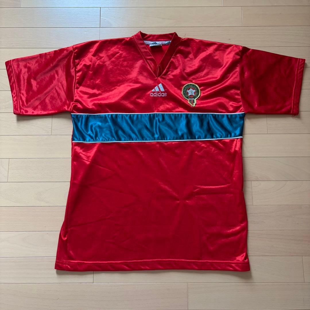 美品 adidas アディダス モロッコ代表 ユニフォーム 93-94 ホーム
