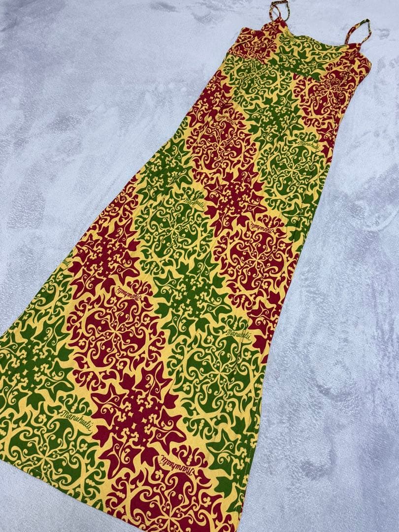 Manuheali'i　マヌヘアリィ　キャミワンピ　レーヨン　XSサイズ　フラ